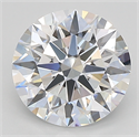 Lab Created Diamond 2.44 Carats, Round with ideal Cut, D Color, vvs2 Clarity and Certified by IGI