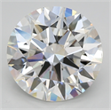 Lab Created Diamond 5.02 Carats, Round with ideal Cut, G Color, vs2 Clarity and Certified by IGI