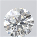 0.53 Carats, Round with Excellent Cut, G Color, VVS2 Clarity and Certified by GIA
