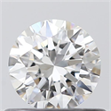 0.50 Carats, Round with Excellent Cut, E Color, VVS2 Clarity and Certified by GIA