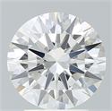 Lab Created Diamond 2.60 Carats, Round with Excellent Cut, F Color, VVS2 Clarity and Certified by IGI