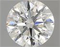 0.52 Carats, Round with Excellent Cut, J Color, VVS2 Clarity and Certified by GIA