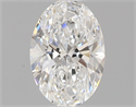 0.40 Carats, Oval F Color, SI1 Clarity and Certified by GIA