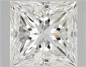 0.54 Carats, Princess G Color, SI1 Clarity and Certified by GIA