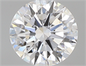 0.50 Carats, Round with Excellent Cut, D Color, VS2 Clarity and Certified by GIA