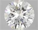0.71 Carats, Round with Excellent Cut, G Color, VS2 Clarity and Certified by GIA