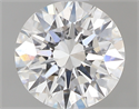 0.83 Carats, Round with Excellent Cut, D Color, VS2 Clarity and Certified by GIA
