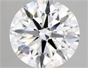 Lab Created Diamond 3.50 Carats, Round with ideal Cut, F Color, vvs2 Clarity and Certified by IGI