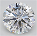Lab Created Diamond 3.13 Carats, Round with ideal Cut, D Color, vvs2 Clarity and Certified by IGI