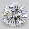 Lab Created Diamond 3.10 Carats, Round with ideal Cut, D Color, vvs2 Clarity and Certified by IGI