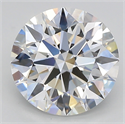 Del inventario de diamantes de laboratorio, 3.08 quilates, Redondo , Color E, claridad vvs2 y certificado IGI