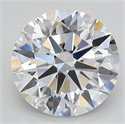Lab Created Diamond 3.06 Carats, Round with ideal Cut, E Color, vvs2 Clarity and Certified by IGI