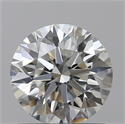 0.80 Carats, Round with Excellent Cut, H Color, VVS2 Clarity and Certified by GIA