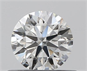 0.40 Carats, Round with Excellent Cut, I Color, VVS2 Clarity and Certified by GIA