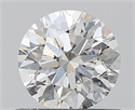 0.50 Carats, Round with Excellent Cut, F Color, SI2 Clarity and Certified by GIA