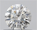 0.41 Carats, Round with Excellent Cut, H Color, VS2 Clarity and Certified by GIA
