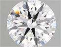 Lab Created Diamond 2.06 Carats, Round with ideal Cut, D Color, vs1 Clarity and Certified by IGI
