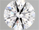 Lab Created Diamond 2.04 Carats, Round with ideal Cut, D Color, vs1 Clarity and Certified by IGI