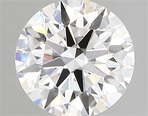 Picture of Lab Created Diamond 2.03 Carats, Round with ideal Cut, F Color, vvs1 Clarity and Certified by IGI