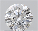 0.45 Carats, Round with Excellent Cut, E Color, VVS1 Clarity and Certified by GIA