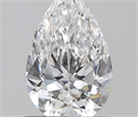 0.70 Carats, Pear E Color, SI1 Clarity and Certified by GIA
