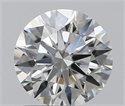 0.90 Carats, Round with Excellent Cut, H Color, VVS1 Clarity and Certified by GIA