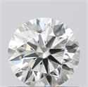 0.53 Carats, Round with Excellent Cut, J Color, SI1 Clarity and Certified by GIA