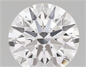Lab Created Diamond 1.86 Carats, Round with ideal Cut, D Color, vvs1 Clarity and Certified by IGI