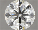 0.81 Carats, Round with Very Good Cut, K Color, IF Clarity and Certified by GIA
