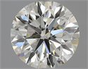 0.73 Carats, Round with Excellent Cut, K Color, SI1 Clarity and Certified by GIA