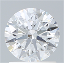 Lab Created Diamond 1.24 Carats, Round with Ideal Cut, D Color, VVS2 Clarity and Certified by IGI