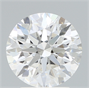 Lab Created Diamond 2.81 Carats, Round with Excellent Cut, F Color, VVS2 Clarity and Certified by IGI