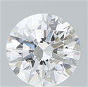 Lab Created Diamond 2.07 Carats, Round with Ideal Cut, E Color, VVS2 Clarity and Certified by IGI