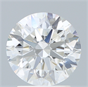 Lab Created Diamond 2.18 Carats, Round with Excellent Cut, E Color, VVS2 Clarity and Certified by IGI