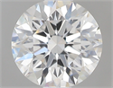 0.50 Carats, Round with Excellent Cut, F Color, VS2 Clarity and Certified by GIA