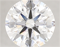 Lab Created Diamond 2.58 Carats, Round with ideal Cut, D Color, vs1 Clarity and Certified by IGI