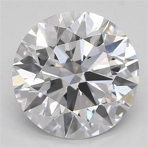 Picture of Lab Created Diamond 2.29 Carats, Round with ideal Cut, D Color, vvs2 Clarity and Certified by IGI