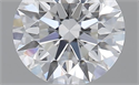 0.42 Carats, Round with Excellent Cut, D Color, VVS2 Clarity and Certified by GIA
