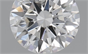 0.52 Carats, Round with Excellent Cut, H Color, VS1 Clarity and Certified by GIA