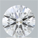 Del inventario de diamantes de laboratorio, 1.53 quilates, Redondo , Color E, claridad VVS2 y certificado IGI