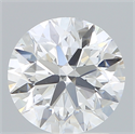 Lab Created Diamond 2.07 Carats, Round with Excellent Cut, E Color, VVS2 Clarity and Certified by IGI