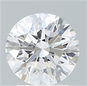 Lab Created Diamond 2.09 Carats, Round with Excellent Cut, D Color, VS1 Clarity and Certified by IGI