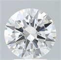 Lab Created Diamond 2.68 Carats, Round with Excellent Cut, E Color, VVS2 Clarity and Certified by IGI