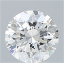 Lab Created Diamond 2.21 Carats, Round with Excellent Cut, E Color, VVS1 Clarity and Certified by IGI