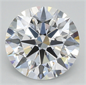 Lab Created Diamond 2.54 Carats, Round with ideal Cut, D Color, vs1 Clarity and Certified by IGI