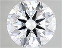 Lab Created Diamond 2.21 Carats, Round with ideal Cut, E Color, vvs1 Clarity and Certified by IGI