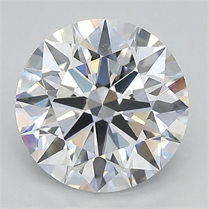 Picture of Lab Created Diamond 2.12 Carats, Round with ideal Cut, D Color, vs1 Clarity and Certified by IGI
