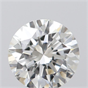 0.51 Carats, Round with Excellent Cut, H Color, VVS2 Clarity and Certified by GIA