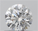 0.42 Carats, Round with Excellent Cut, F Color, IF Clarity and Certified by GIA