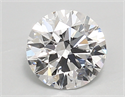 Lab Created Diamond 1.74 Carats, Round with ideal Cut, E Color, vvs2 Clarity and Certified by IGI